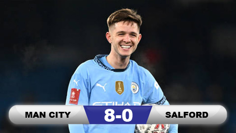 Sao trẻ hat-trick, Man City vùi dập Salford 8 bàn không gỡ