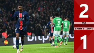 VIDEO bàn thắng PSG vs Saint Etienne: 1-1 (Vòng 17 Ligue 1 mùa giải 2024/25)