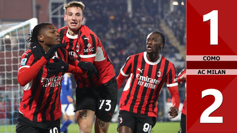 VIDEO bàn thắng Como vs AC Milan: 1-2 (Vòng 19 Serie A 2024/25)