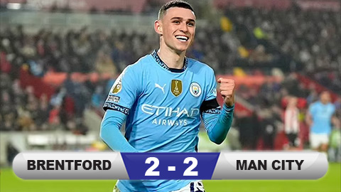 Foden lập cú đúp, Man City vẫn hụt chiến thắng vì hàng thủ làm 'báo thủ'