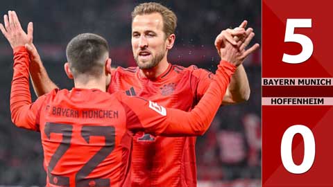 VIDEO bàn thắng Bayern vs Hoffenheim: 5-0 (Vòng 17 Bundesliga 2024/25)