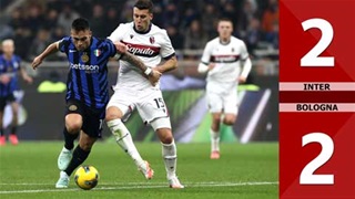 VIDEO bàn thắng Inter vs Bologna: 2-2 (Vòng 19 Serie A 2024/25)