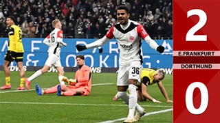 VIDEO bàn thắng E.Frankfurt vs Dortmund: 2-0 (Vòng 21 Serie A 2024/25)