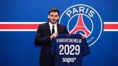 PSG ra mắt tân binh 70 triệu euro Khvicha Kvaratskhelia