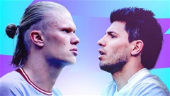 Erling Haaland có thể vượt qua 'tượng đài' Sergio Aguero?