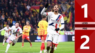 VIDEO bàn thắng Lens vs PSG: 1-2 (Vòng 18 Ligue 1 mùa giải 2024/25)