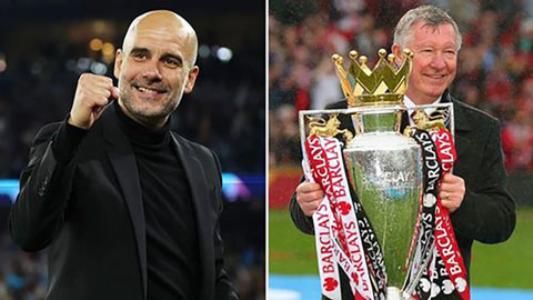 Pep Guardiola tiến sát kỷ lục của Sir Alex Ferguson