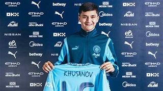 VIDEO khoảng khắc đi vào lịch sử khi sao Uzbekistan có màn ra mắt Man City 