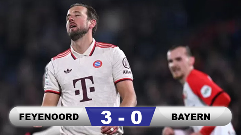 Kết quả Feyenood 3-0 Bayern: Cú sốc khó tin