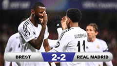 Kết quả Brest 0-3 Real Madrid: ĐKVĐ thắng dễ