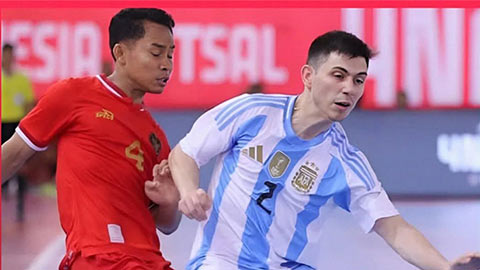 Sau chiến thắng Nhật Bản, ĐT futsal Indonesia thua đậm đội hạng 3 thế giới
