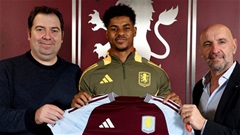 Rashford chính thức ra mắt Aston Villa