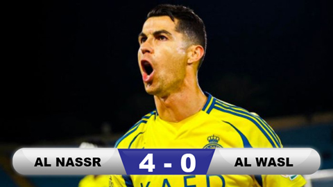 Kết quả Al Nassr 4-0 Al Wasl: Ronaldo lập cú đúp