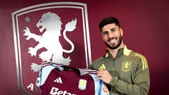 Marco Asensio chính thức gia nhập Aston Villa, nhận áo số 21