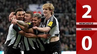 VIDEO bàn thắng Newcastle vs Arsenal: 2-0 (Bán kết lượt về Cúp Liên đoàn Anh 2024/25)