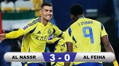 Kết quả Al Nassr 3-0 Al Feiha: Tân binh Duran có cú đúp, Ronaldo góp 1 bàn