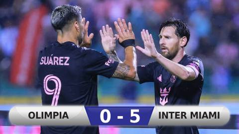 Kết quả Olimpia 0-5 Inter Miami: Màn trình diễn siêu hạng của Messi