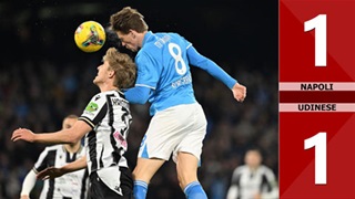 VIDEO bàn thắng Napoli vs Udinese: 1-1 (Vòng 24 Serie A 2024/25)