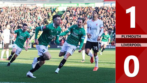 VIDEO bàn thắng Plymouth vs Liverpool: 1-0 (Vòng 4 FA Cup 2024/25)