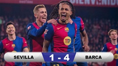 Kết quả Sevilla 1-4 Barca: Đại thắng trong thế thiếu người