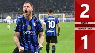 VIDEO bàn thắng Inter vs Fiorentina: 2-1 (Vòng 24 Serie A 2024/25)