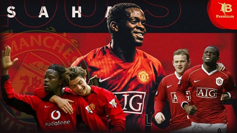 Louis Saha, viên gạch nối chuyển giao của MU sang kỷ nguyên Rooney - Ronaldo