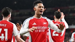 Saliba và Calafiori tranh suất... tiền đạo cắm của Arsenal