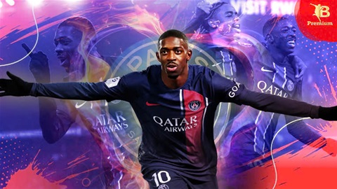 Ousmane Dembele tái sinh ở thiên đường 'số 9'