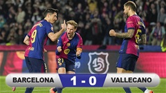 Kết quả Barca 1-0 Vallecano: Chiếm đỉnh La Liga