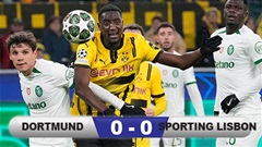 Kết quả Dortmund 0-0 Sporting Lisbon (chung cuộc 3-0): Chủ nhà vào vòng 1/8