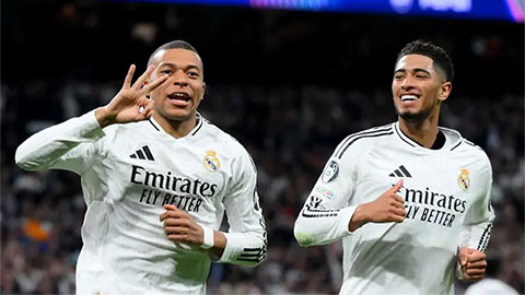 Jude Bellingham khen Mbappe hết lời sau chiến thắng đáng nhớ của Real