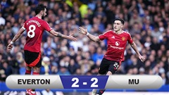 Kết quả Everton 2-2 MU: Quỷ đỏ sống nhờ bóng chết