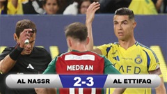 Kết quả Al Nassr 2-3 Al Ettifaq: Ronaldo lại tịt ngòi, chủ nhà bại trận