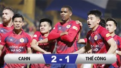 Kết quả Công an Hà Nội 2-1 Thể Công Viettel: Nghẹt thở phút bù giờ