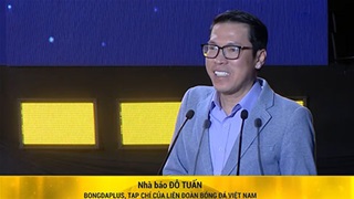 VIDEO: Nhà báo Đỗ Tuấn - Bongdaplus công bố giải cầu thủ trẻ nam xuất sắc nhất năm 2024