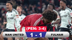 Kết quả MU 1-1 Fulham (pen: 3-4): Quỷ đỏ thành cựu vương