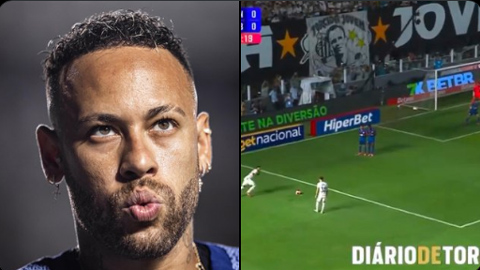Neymar lập siêu phẩm từ đá phạt rồi... chấn thương