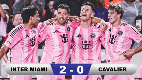 Kết quả Inter Miami 2-0 Cavalier: Không Messi cũng không sao