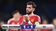 Kết quả Real Sociedad 1-1 MU: Quỷ đỏ hòa tiếc nuối