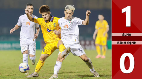 VIDEO bàn thắng SLNA vs Bình Định: 1-0 (Vòng 16 V.League 2024/25)