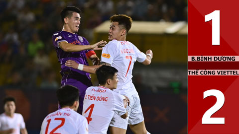 VIDEO bàn thắng B.Bình Dương vs Thể Công Viettel: 1-2 (Vòng 16 V.League 2024/25)