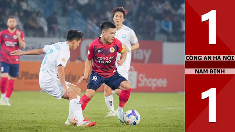 VIDEO bàn thắng Công an Hà Nội vs Nam Định: 1-1 (Vòng 16 V.League 2024/25)