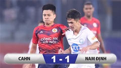 Kết quả Công an Hà Nội 1-1 Nam Định: Giữ vững ngôi đầu