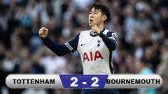 Kết quả Tottenham 2-2 Bournemouth: Son lại phải giải cứu Spurs