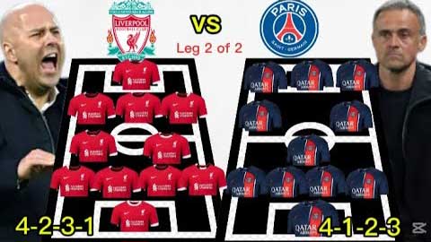 Soi đội hình thi đấu của Liverpool vs PSG ở lượt về vòng 1/8 Champions League