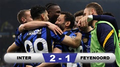 Kết quả Inter 2-1 Feyenoord (chung cuộc 4-1): Thầy trò Van Persie dừng bước