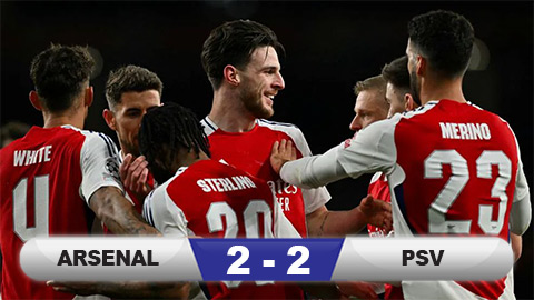 Arsenal vào tứ kết Champions League