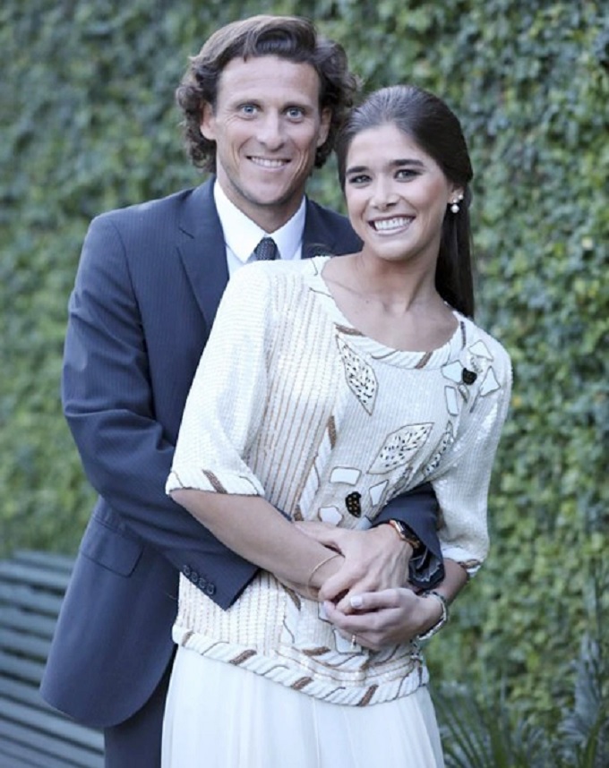 Forlan trong đám cưới với Paz Cardoso