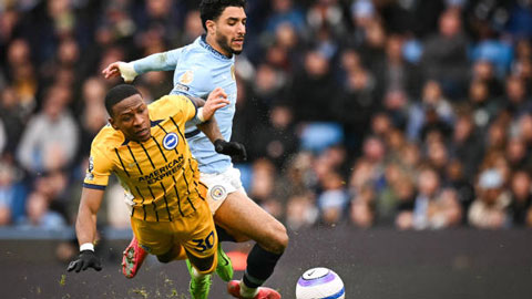 Trực tiếp Man City 2-2 Brighton: Man xanh bế tắc