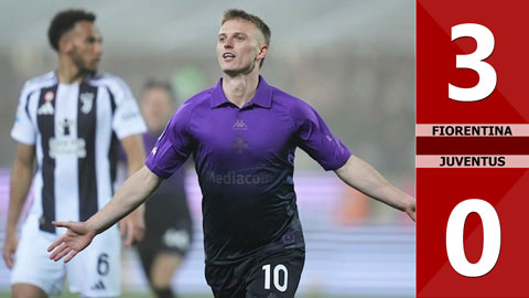 VIDEO bàn thắng Fiorentina vs Juventus: 3-0 (Vòng 29 Serie A 2024/25)